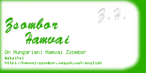 zsombor hamvai business card